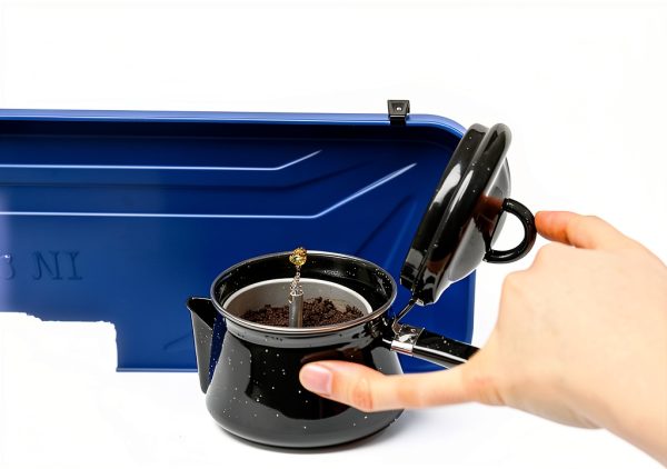 Stansport 8 Cup Percolator Black Baked Enamel Camping Coffee-6