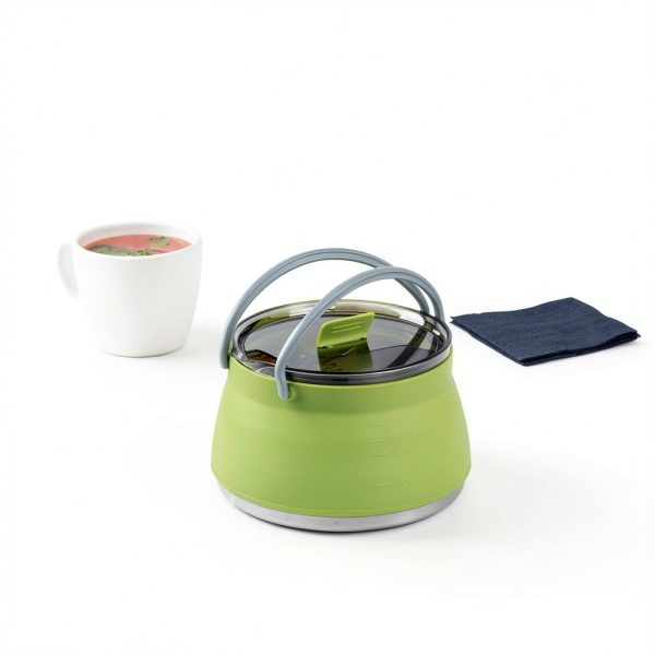 Restaurantware Silicone Kettle Collapsible Pot for Camping-2