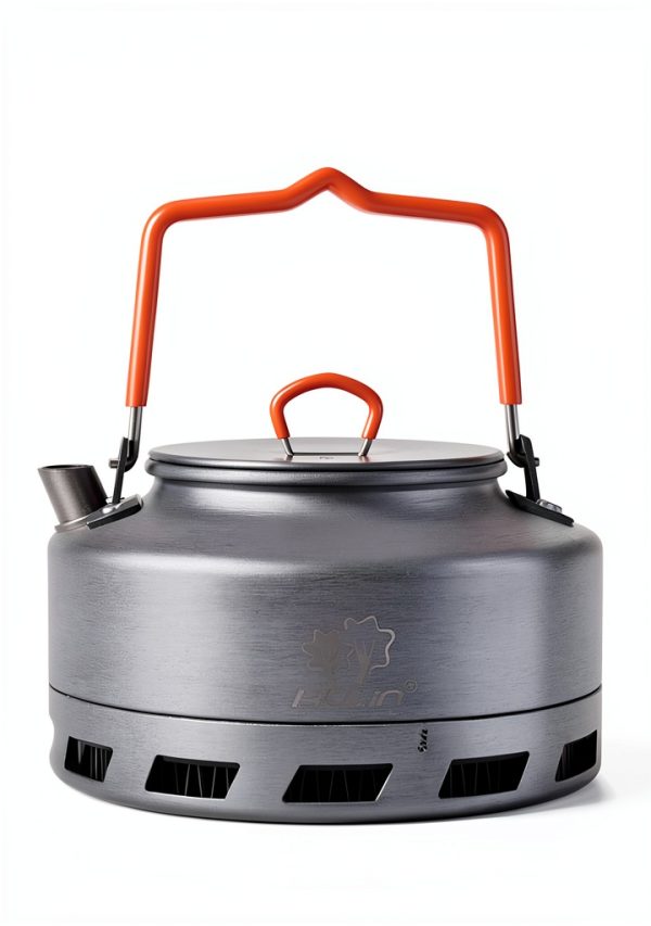 Bulin Camping Kettle Anodized Aluminum Portable 1.6L Black-6