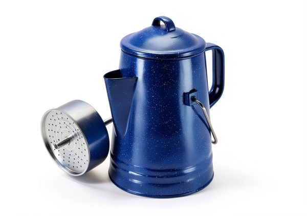 Grip Blue Retro Camping Coffee Percolator Removable Tank-1
