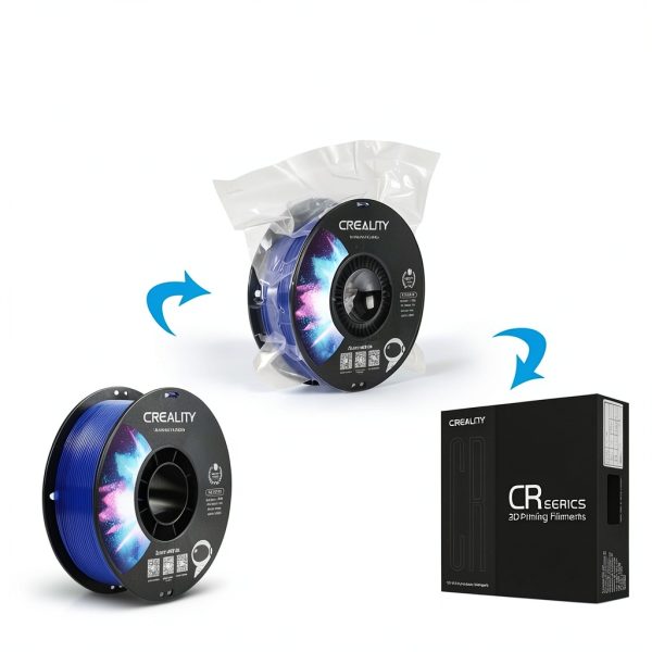 Creality PETG Filament Transparent Blue Clog Free Printing-5