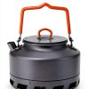 Bulin Camping Kettle Anodized Aluminum Portable 1.6L Black-7