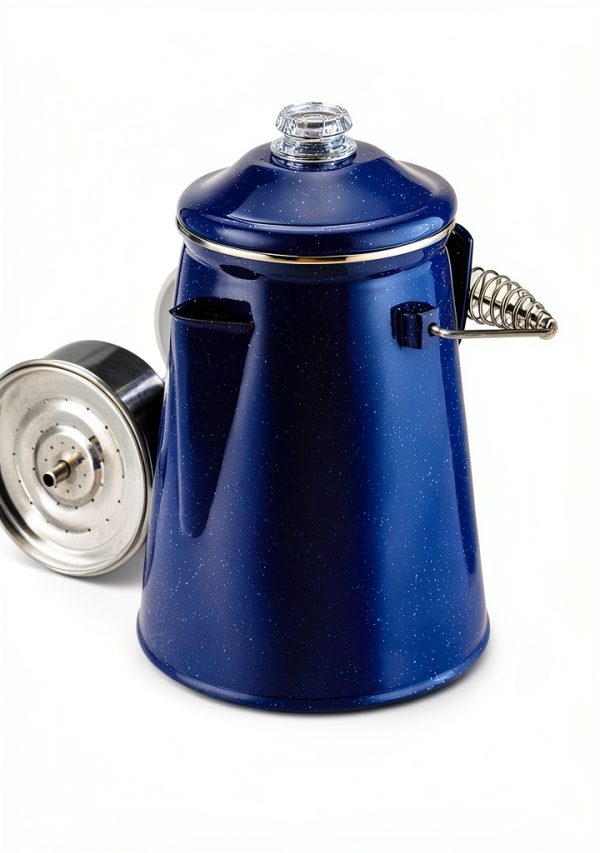 COLETTI Classic Percolator Camping Coffee Pot Steel Enamel-4