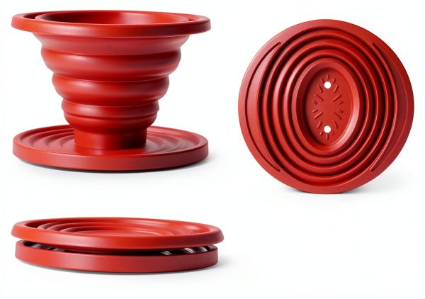 Bongpuda Silicone Pour Over Coffee Dripper Foldable Travel-1