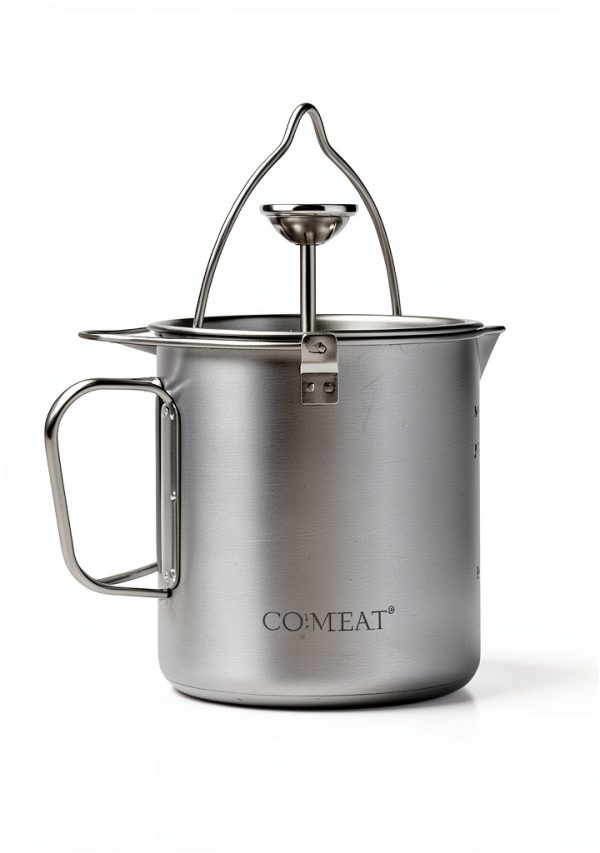 COMTAI Titanium French Press Coffee Maker Portable Camping-5