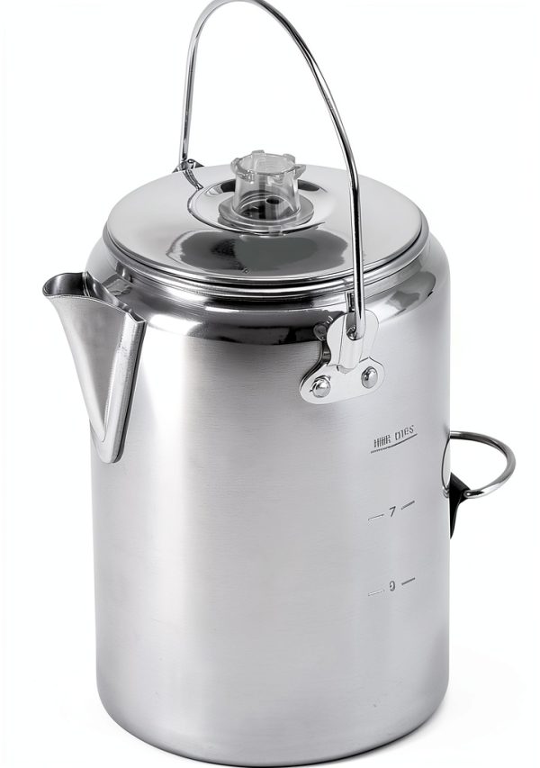 Stansport Aluminum Percolator Coffee Pot Camping Outdoor-0