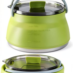 Restaurantware Silicone Kettle Collapsible Pot for Camping-0