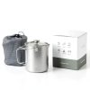 COMTAI Titanium French Press Coffee Maker Portable Camping-3