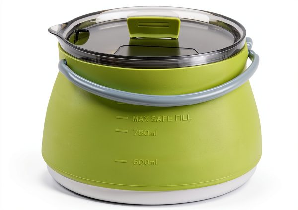 Restaurantware Silicone Kettle Collapsible Pot for Camping-13