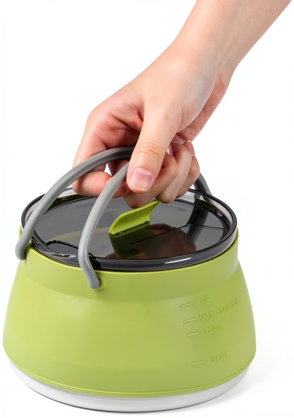 Restaurantware Silicone Kettle Collapsible Pot for Camping-10
