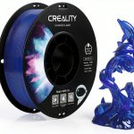 Creality PETG Filament Transparent Blue Clog Free Printing-0