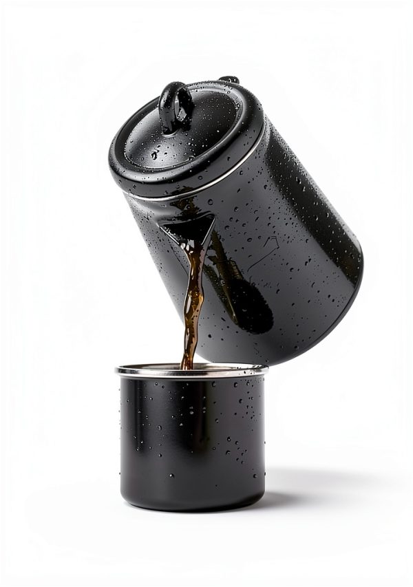 Stansport 8 Cup Percolator Black Baked Enamel Camping Coffee-2