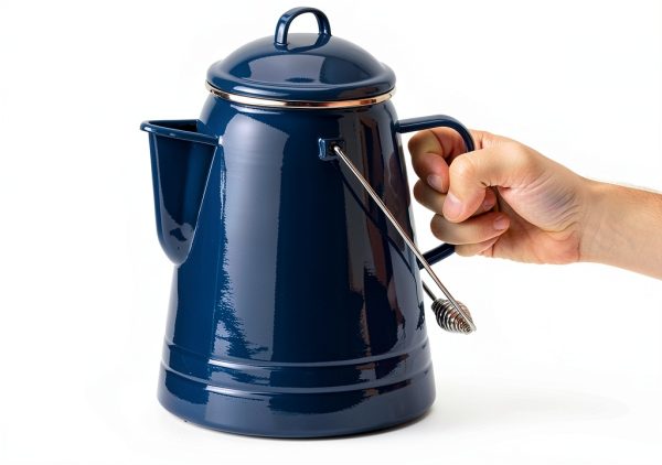 GSI Outdoors Coffee Boiler Stainless Steel Percolator Blue-1