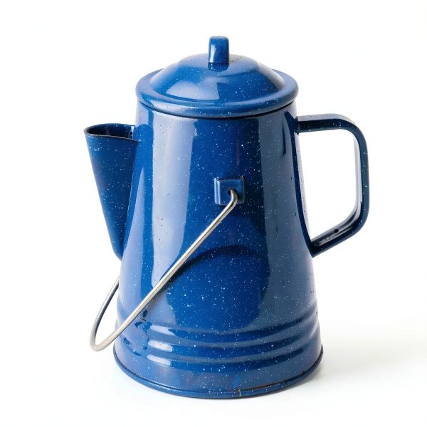 Grip Blue Retro Camping Coffee Percolator Removable Tank-3