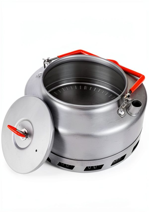 Bulin Camping Kettle Anodized Aluminum Portable 1.6L Black-5