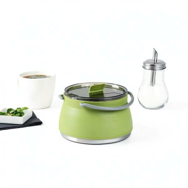 Restaurantware Silicone Kettle Collapsible Pot for Camping-3