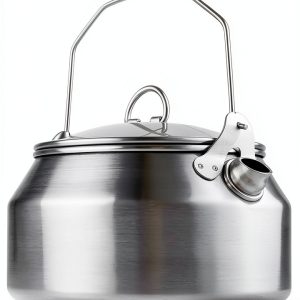 GSI Outdoors Stainless Steel Camping Kettle 1 Quart Brushed-0
