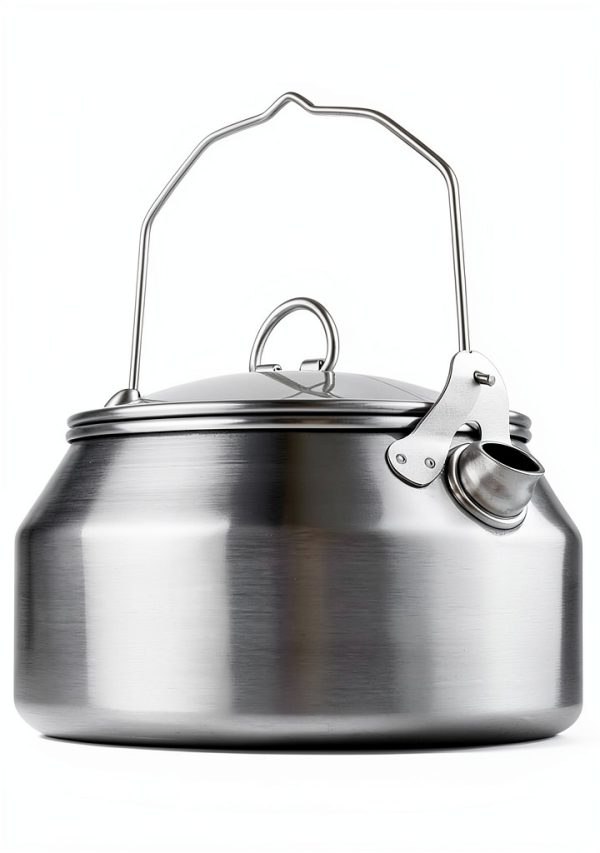GSI Outdoors Stainless Steel Camping Kettle 1 Quart Brushed-0