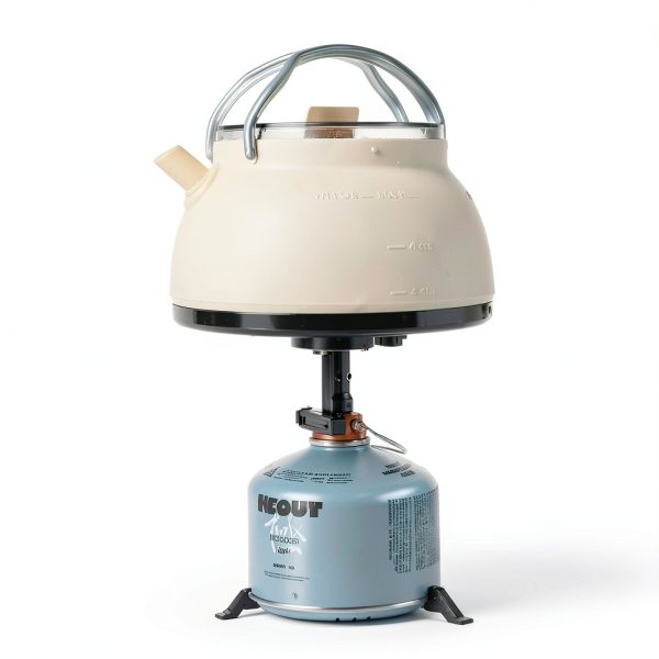 CAMPWOLF Collapsible Camping Kettle Light Khaki 1.5L-1