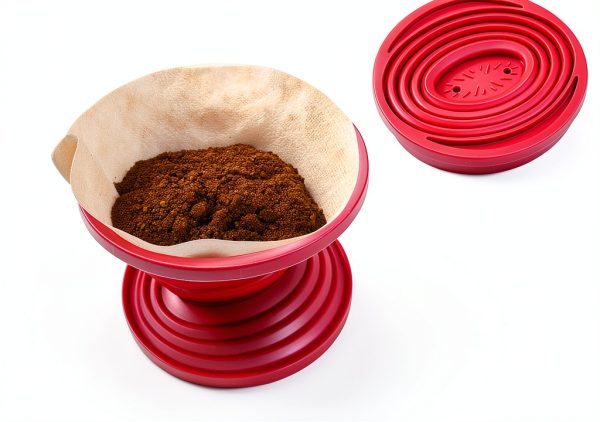 Bongpuda Silicone Pour Over Coffee Dripper Foldable Travel-2