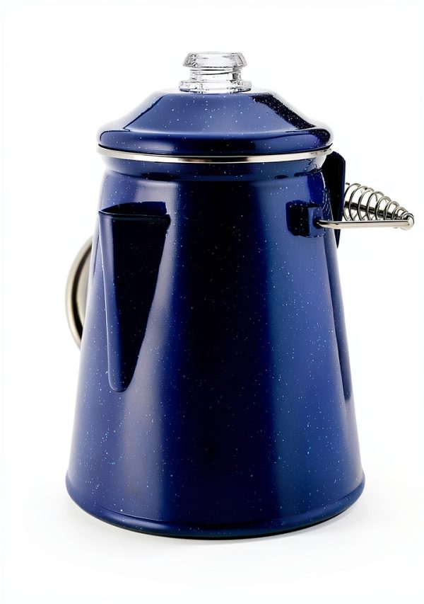 COLETTI Classic Percolator Camping Coffee Pot Steel Enamel-0