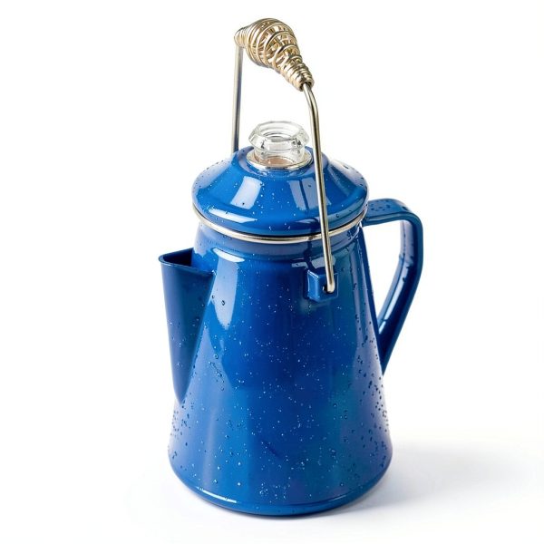 COLETTI Classic Percolator Camping Coffee Pot Steel Enamel-7