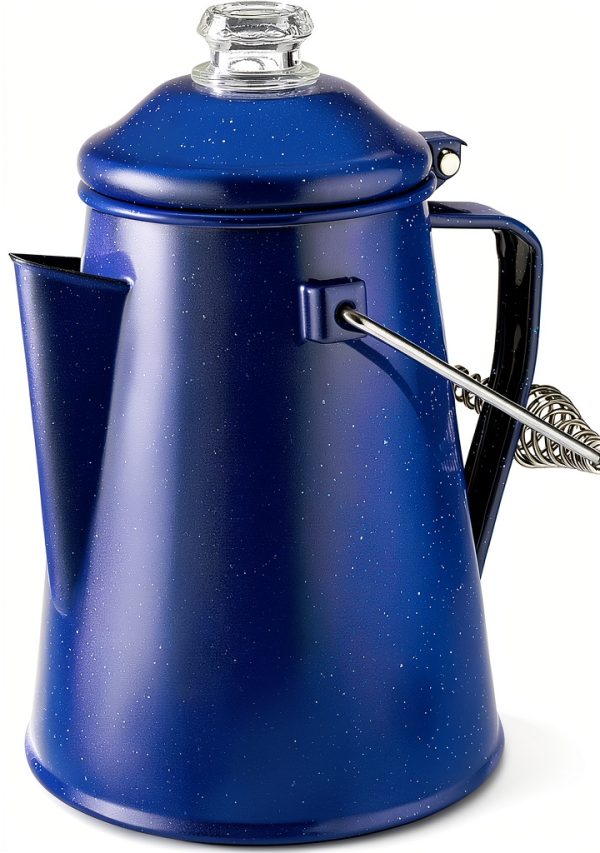 COLETTI Classic Percolator Camping Coffee Pot Steel Enamel-3