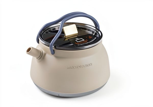 CAMPWOLF Collapsible Camping Kettle Light Khaki 1.5L-4