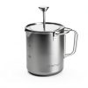 COMTAI Titanium French Press Coffee Maker Portable Camping-1
