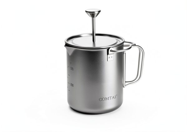 COMTAI Titanium French Press Coffee Maker Portable Camping-1